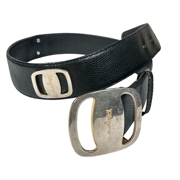 SALVATORE FERRAGAMO VINTAGE Logo Buckle Waist Belt